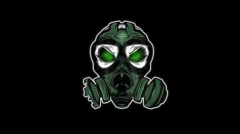 Speed Art Gas Mask Logo Youtube