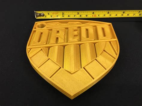 Judge Dredd Badge Scale Replica Prop D Printed Etsy
