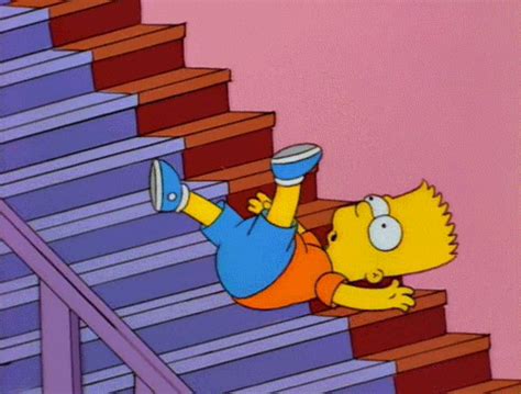 I Warned You About Stairs Bart Bart Simpson Art The Simpsons Simpsons Art