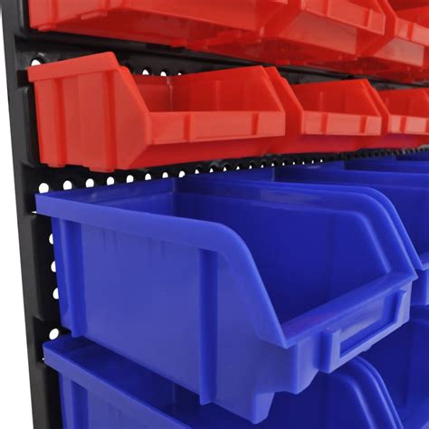 Wall Mounted Plastic Storage Bin Set Complete Storage Solutions