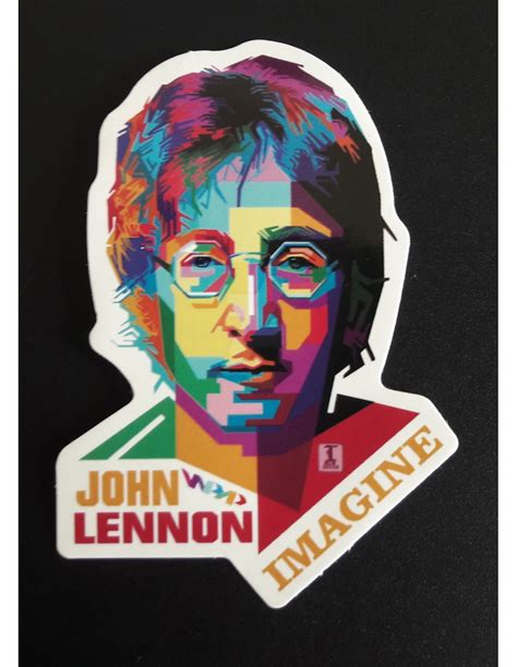 Autocollant John Lennon Imagine Sticker Beatles Pop Sur Notre Boutique