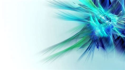 Blue Green Lines Feather Abstraction Illustration Soft Simple