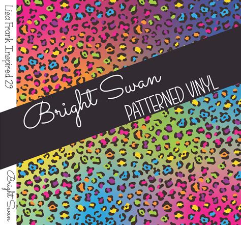 Patterned Vinyl And Htv Lisa Frank Inspired 29 Bright Swan
