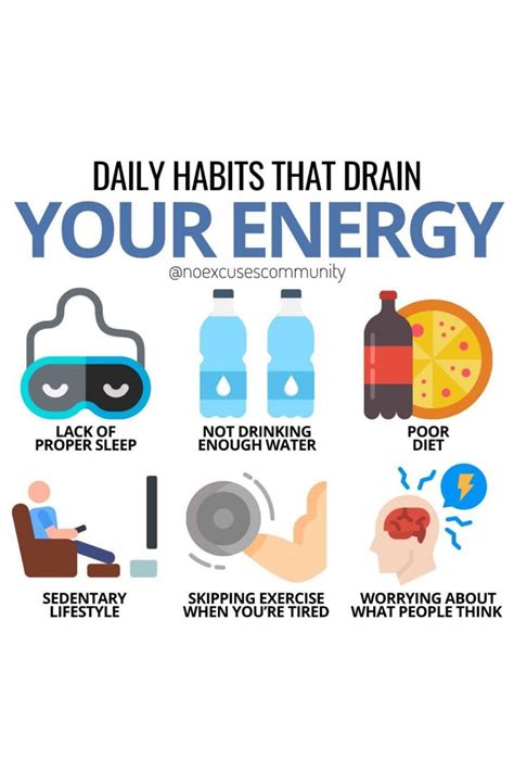 Daily Habits That Drain Your Energy Fitness Habits How To Increase