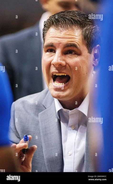 Morehead State Head Coach Preston Spradlin Talks To His Team During A