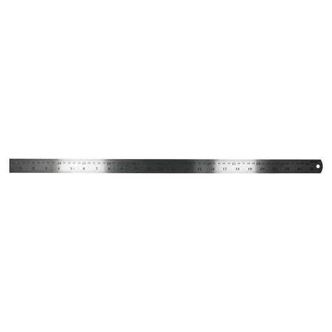 24 600mm Stainless Steel Ruler Imperial Metric Markings Measuring