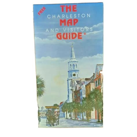 Charleston Sc 1992 Map And Visitors Guide Vintage 500 Picclick