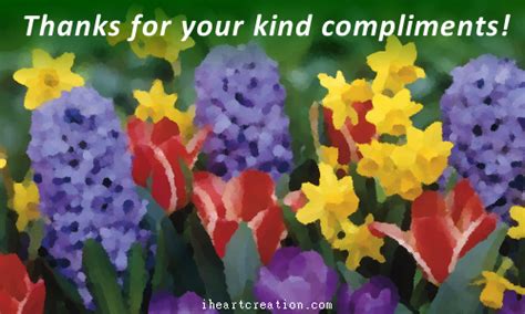 Show your modesty with your thank you, which particularly shows your presence at the work. Kind Compliments. Free Congratulations eCards, Greeting ...