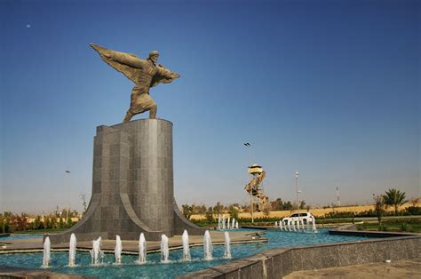 Abbas Ibn Firnas Statue Baghdad عباس بن فرناس‎ In 2019
