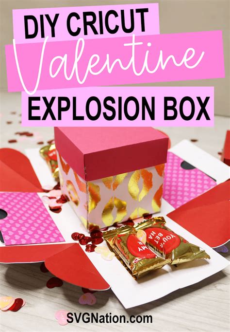 Heart Explosion Box Template Free Svg File Jennifer Maker 43 Off