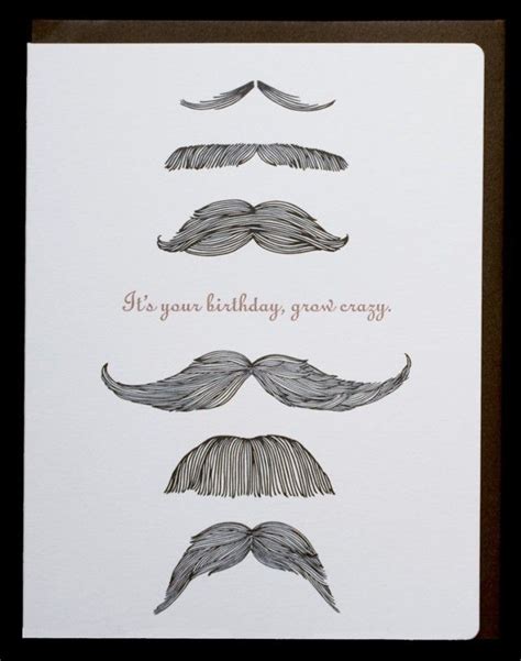 Smile Cards Fake Mustaches Birthday Cards