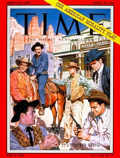 Photo Time Magazine Tvs Western Heroes Mar 30 1959