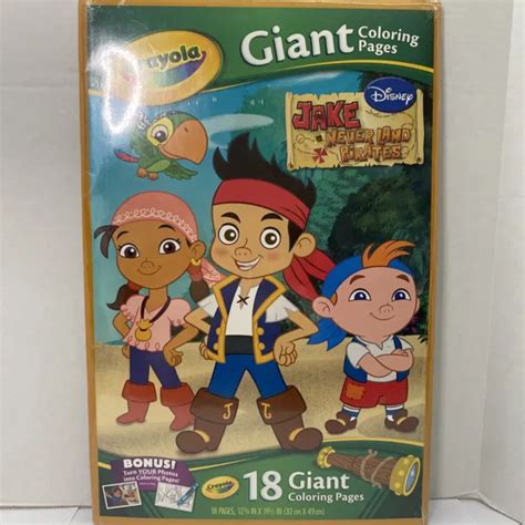 Crayola Giant Coloring Pages Disney Jake And The Never Land Pirates Pages Picclick