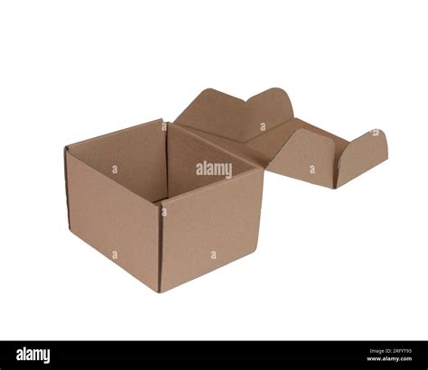 An Open Cardboard Box With A Transparent Background Stock Photo Alamy