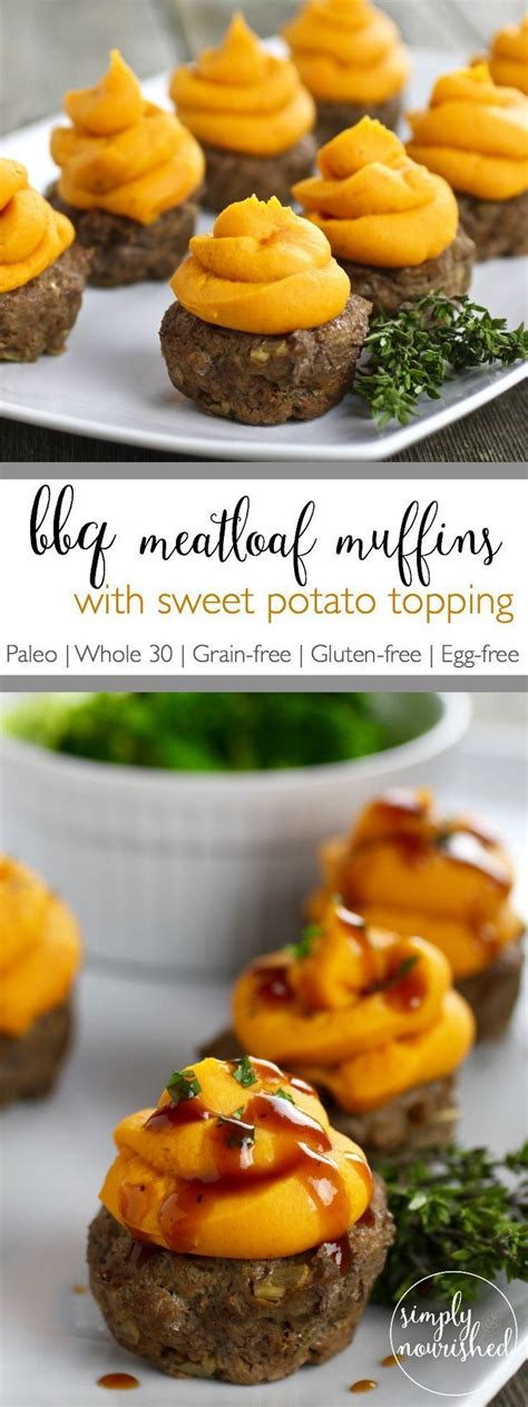 Bbq Meatloaf Muffins With Sweet Potato Topping Recipe