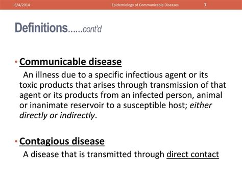 Ppt Epidemiology Of Communicable Diseases Powerpoint Presentation