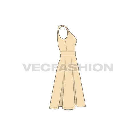 women s sleeveless swing cocktail dress vecfashion