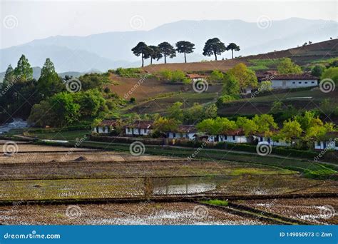 North Korea Countryside Scenery Stock Image Image Of Socialism