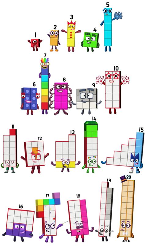 Numberblocks 1 20 Arifmetix Style By Alexiscurry On Deviantart