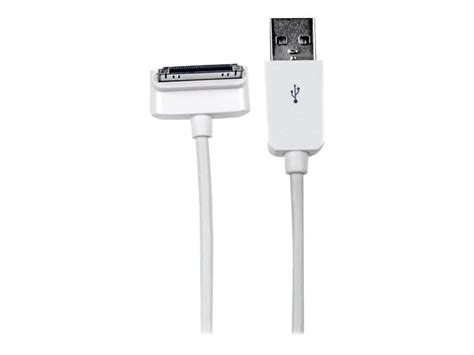 1m Down Angle Apple 30 Pin Dock To Usb Cable Iphone Ipod