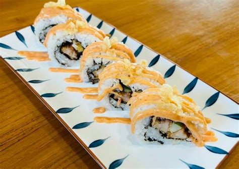 Resep Sushi Roll Pake Topping Sosis Aja Udah Enak Bgt Oleh AM Cookpad