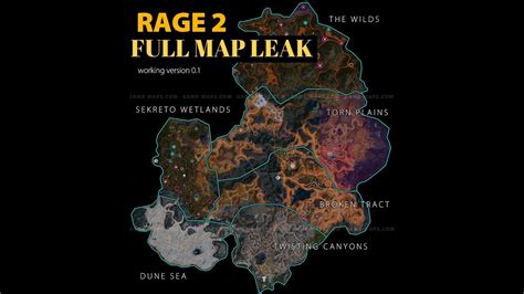 Interactive map of all rage 2 locations. RAGE 2 FULL MAP - YouTube