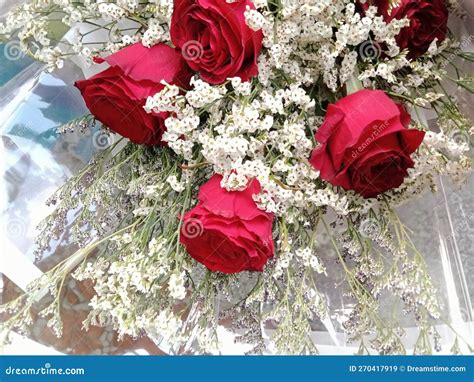Red Rose Arrange Beautiful Decoration Many Flowers Romance Love