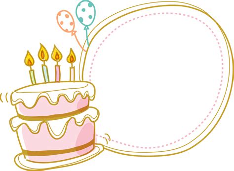Download Cake Birthday Border Free Clipart Hq Clipart Birthday Cake