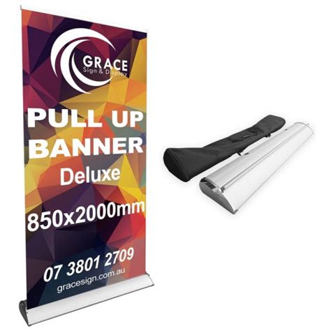 Pull Up Banners 850x2000mm With Deluxe Base Grace Sign