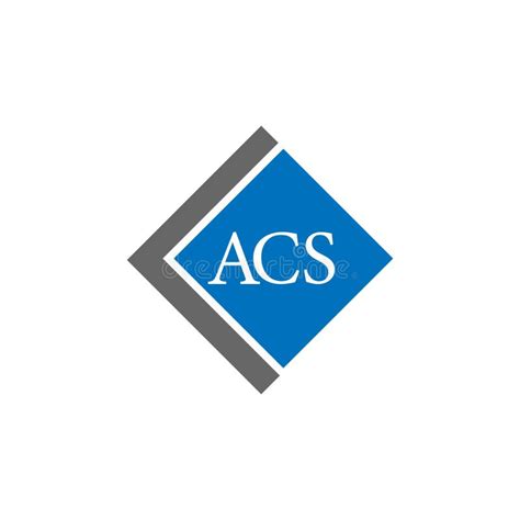 Acs Letter Logo Design On White Background Acs Creative Initials