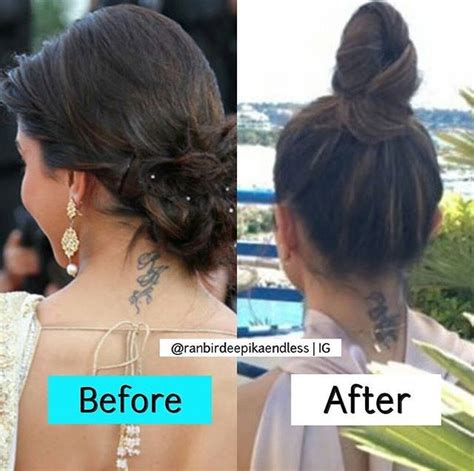 | see more about deepika padukone, bollywood and deepika. Deepika Padukone's changing neck tattoo | Body art tattoos, Beauty