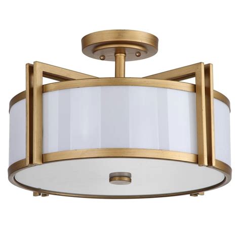 The home mender, dustin luby, shows us how to install a light fixture on the ceiling. Safavieh Orb 3-Light Antique Gold Semi-Flush Mount Light ...