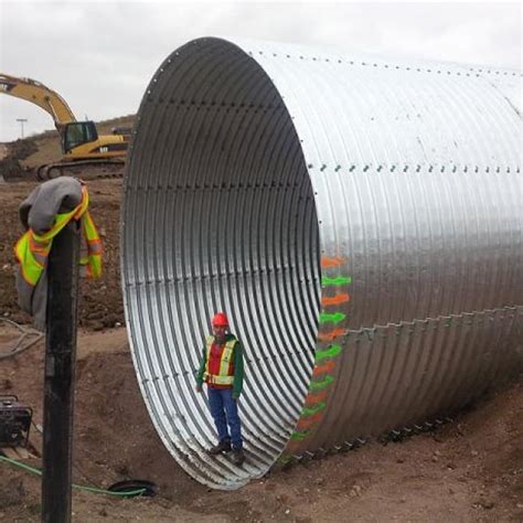 Giant Culvert Under Construction Near Neudorf Sask Saskatchewan