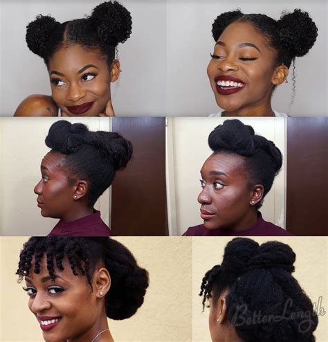 A quick style for short natural hair is a mini afro. TOP 6 Quick & Easy Natural Hair Updos | BetterLength Hair