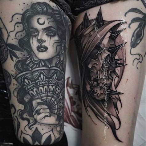 Thigh Tattoo Inspiration From Subtle Elegance To Bold Statements