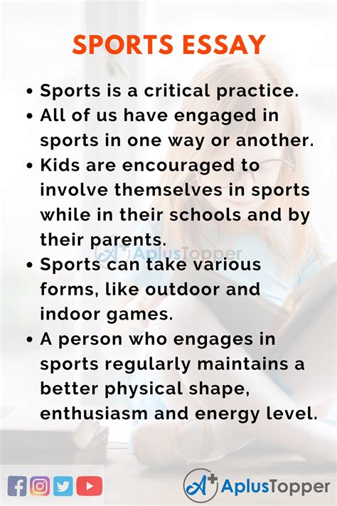 Importance Of Sports Essay Meaningkosh