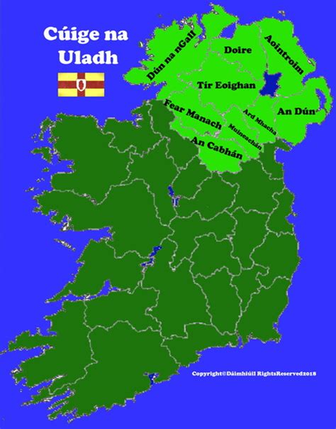 Map Of Ulster Province In Ireland