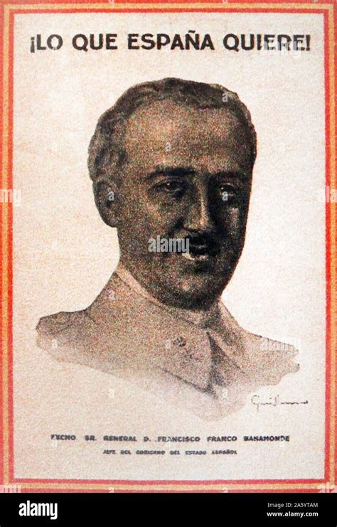 General Francisco Franco Nationalist Leader Spain Banque De