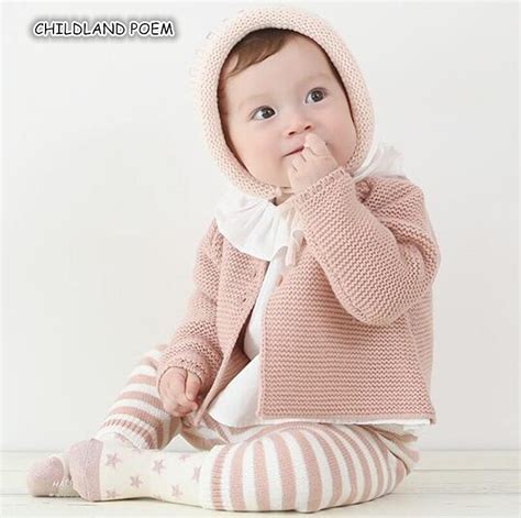 Baby Girls Sweater Coat Autumn Spring Newborn Baby Cardigans For Girls