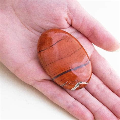 Red Jasper Palm Stone Grounding And Stability