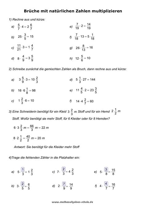 Minusklammer, multiplikation, division in n. Mathe Unterrichtsmaterial