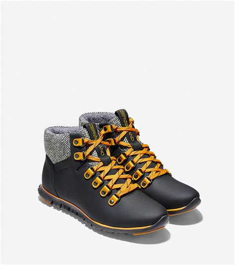 women s zerogrand waterproof hiker boots in black cole haan