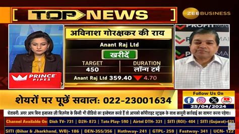 Avinash Gorakshakar Director Research Profitmart Securities On Zee Business Stocks To Buy