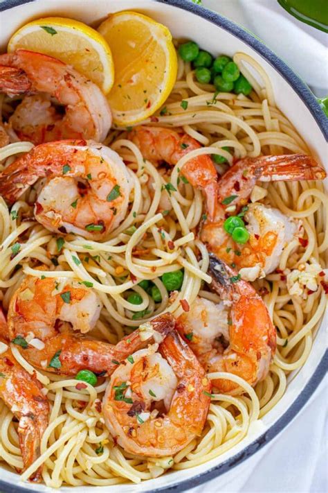 Easy Shrimp Scampi Pasta Recipe Restaurant Worthy Dinner Then Dessert