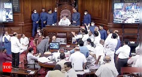Rajya Sabha Mps Suspended Record 19 Opposition Mps Suspended For This