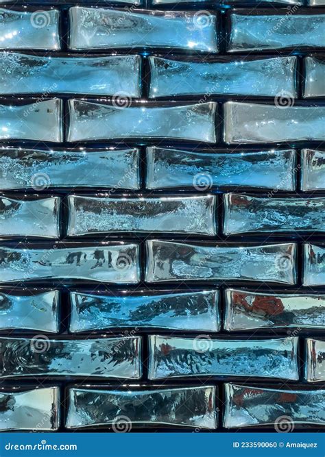 Glass Bricks In The Wall Stock Image 47608357
