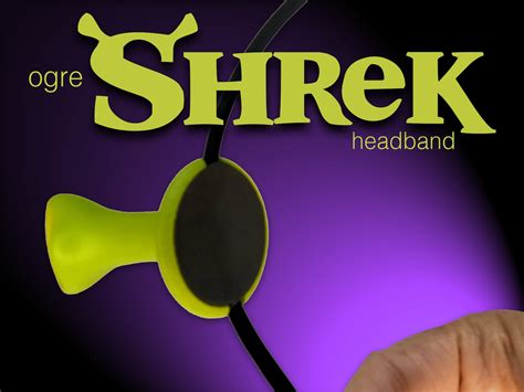 Ogre Shrek Adjustable Plastic Painted Ear Headband Adult Etsy