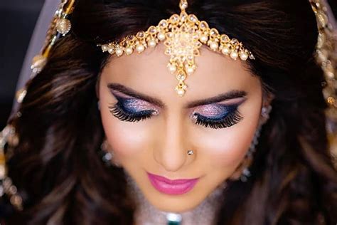 Eye Makeup With Royal Blue And Gold Dress