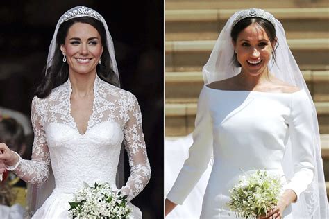 Meghan Markle And Kate Middletons Wedding Gowns Named Most Popular