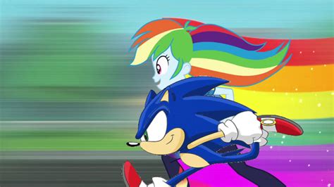 Sonic Vs Rainbow Dash Running Race By Shadowxcode On Deviantart